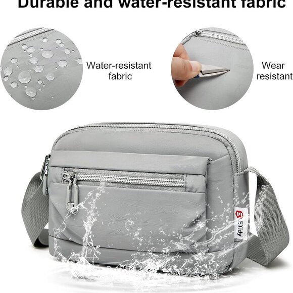 Nylon Small Womens Crossbody Bag Casual Shoulder Handbag Mini Purse With Adjusta - Picture 5 of 6